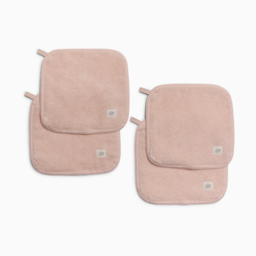 Organic Cotton Washcloths (4 Pack) - Cloud Pink