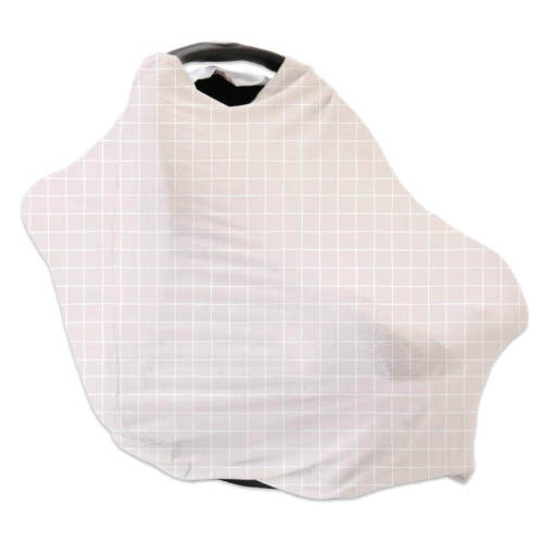 Sloane's Squares Bamboo Waffle Multi-Use Stretchy Car Seat & Nursing Cover