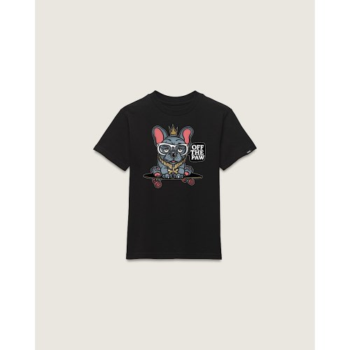 Little Kids Off The Paw T-Shirt in Black | Vans