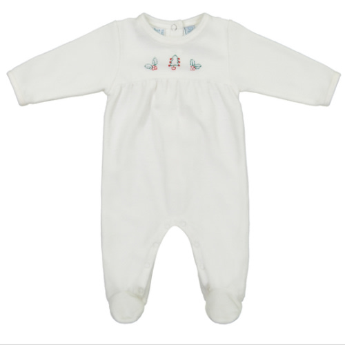 Velour Holiday Tree Romper | Feltman Brothers