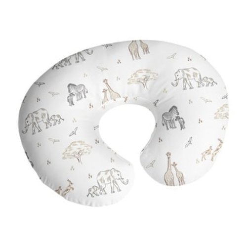 Sweet Jojo Designs Jungle Safari Animal Boy Girl Gender Neutral Nursing Breastfeeding Pillow Cover Pillow Not Included- Elephant