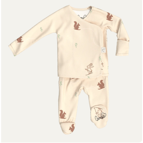 Footie - Bunny Slopes – Bonsie Skin to Skin Babywear