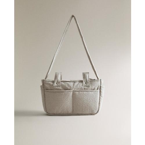 GINGHAM CHECK CLOTH DIAPER BAG | Zara Home United States of America