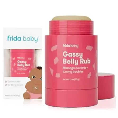 Frida Baby Gassy Belly Rub | Infant Gas Relief | Baby Gas Relief Rub for Belly Massages Made with Natural Oils
