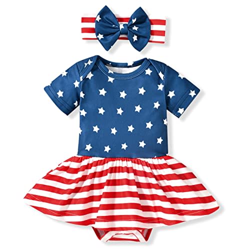 Aalizzwell Newborn Infant Baby Girls Bodysuit Dress