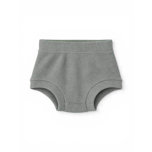 Organic Cotton Waffle Shorts, Mountain Green