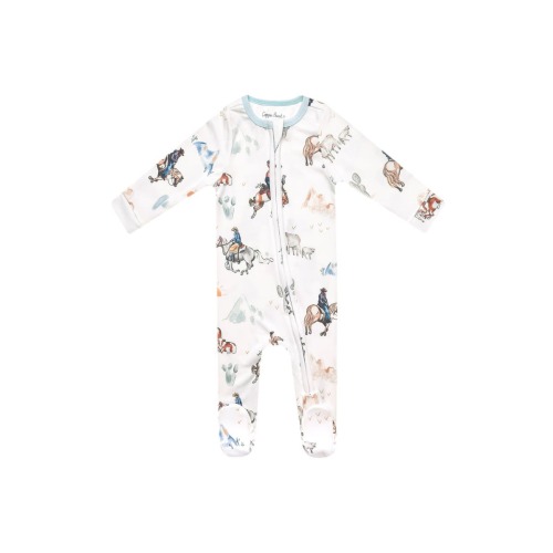 Boone Zip One-Piece Pajamas, 3-6M