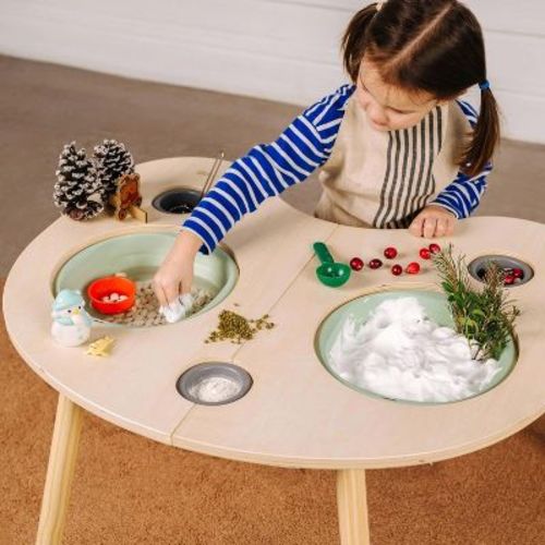 ComfyBumpy Montessori Sensory Table for Toddlers, Sensory Bin Toddler Table for Indoor Play and Learning - Activity Table for Boys & Girls