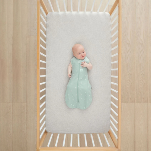 Organic Fitted Sheet Grey Marle (Cot) – ergoPouch AU