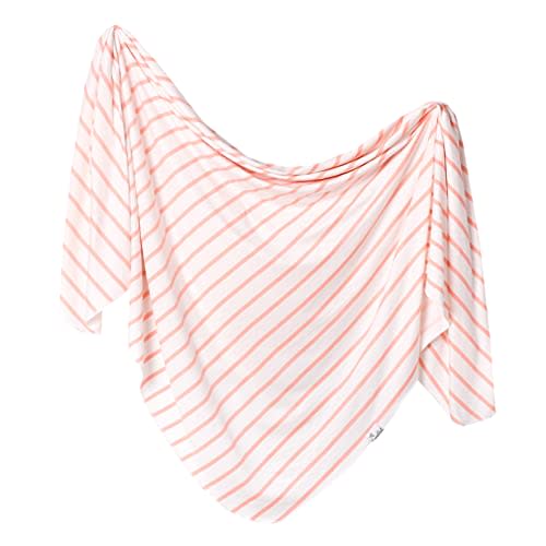 Copper Pearl Large Premium Knit Baby Swaddle Receiving Blanket Lainey