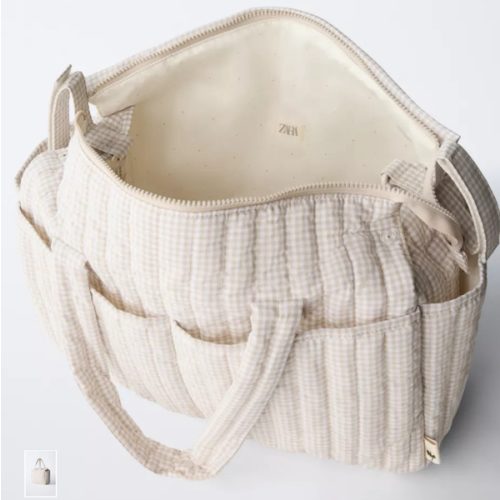 GINGHAM MATERNITY/ DIAPER BAG
