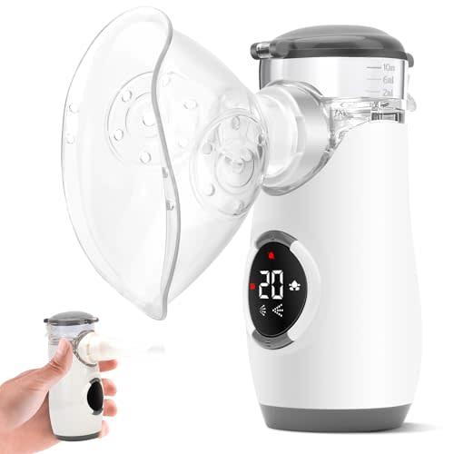 YABULI Nebulizer - Portable Nebulizer for Adults and Kids, Nebulizer Machine with Intuitive LED Interface, Nebulizer for Home and Travel Use