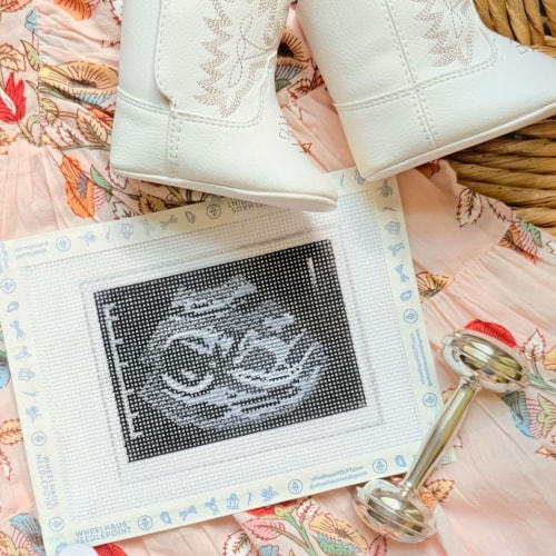 Preorder - Baby Announcement Ultrasound Keepsake (ETA Early Spring '27 – Wheelhaus Needlepoint