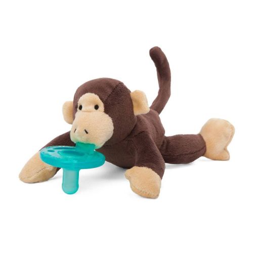 WubbaNub Pacifier - Monkey: Plush Toy, BPA-Free, Phthalate-Free