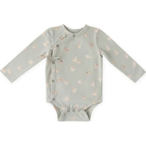 Littles Long Sleeve Organic Cotton Romper, Newborn