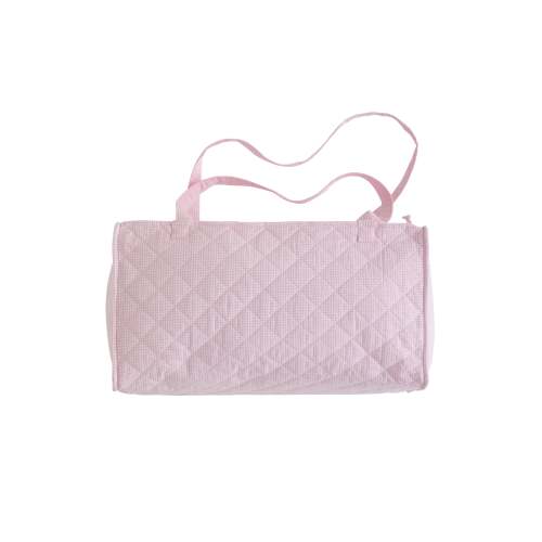 Quilted Luggage - Light Pink