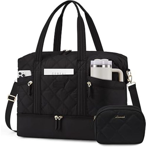 LOVEVOOK Extra Large Travel Duffle Bag, 56L Lightweight Weekender Bags for Women with Shoe Compartment, Personal Item Travel Bag Carry On Overnight Bags for Women, Hospital Bag for Labor and Delivery