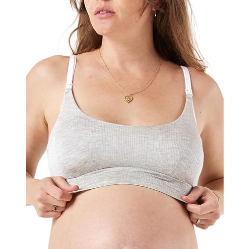 Bodily Everything Bra - Wireless Nursing Bras for Breastfeeding, Soft Stretchy Maternity Sleep Bra with Clip Down Access