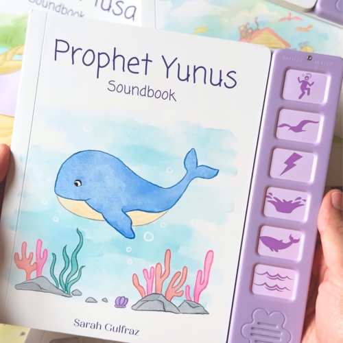 Prophet Yunus Sound Book - Muslim Kids Eid Gift Idea for New Muslim Baby Aqeeqah Gift Islamic Book Gifts for Muslim Kid Ramadan Gift Jonah