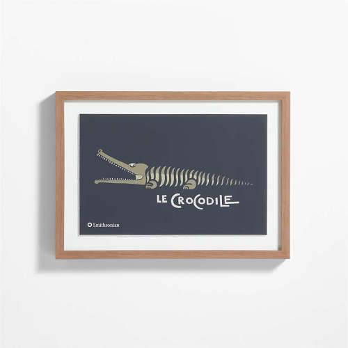 Smithsonian LeCrocodile Framed Wall Art Print