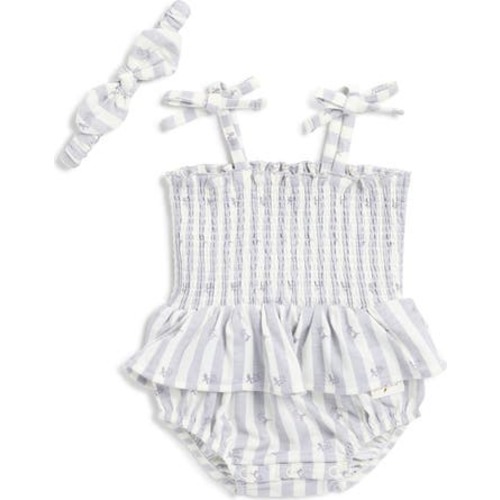 Smocked Bubble Bodysuit & Headband Set
