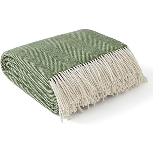 100% Wool Blanket Throw