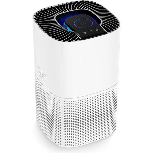 ZAFRO Air Purifier for Home Large Room, Air Quality Sensor & Automatic Speed, 360° HEPA Air Cleaner Covers Up to 1110 Sq. Ft. Low Noise Operation Sleep Mode, White