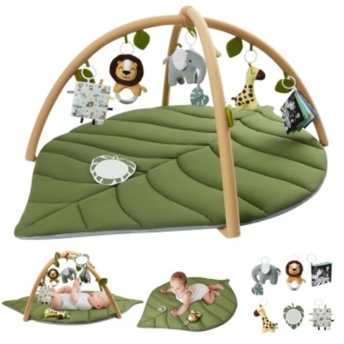 Blissful Diary Baby Play Gym & Activity Mat, Oversize Leaf ...
