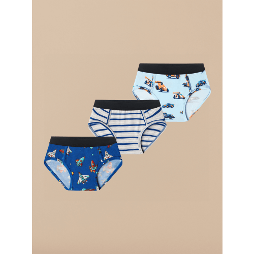 UltraModal™ Kids Core Boys Brief 3-Pack | Cars & Space Pack