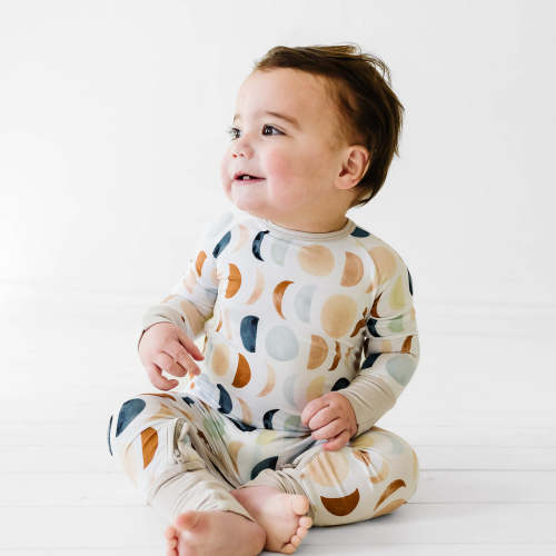 Luna Neutral Crescent Zippy – Little Sleepies, 0-3 MO