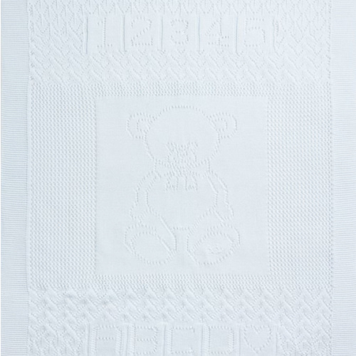 Pointelle-Knit Cotton Blanket
