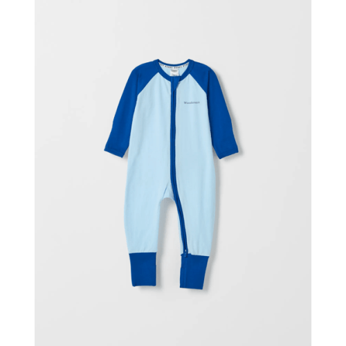 Bonds Baby Spliced Zippy Coverall - Blue