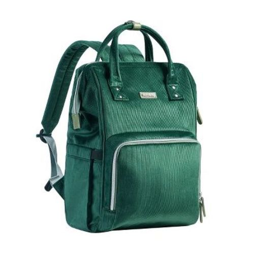 Racxily Velvet Stitching Diaper Bag, Backpack Large Capacity Tote Shoulder Nappy Bag, Organizer for Baby Care with Waterproof Fabric