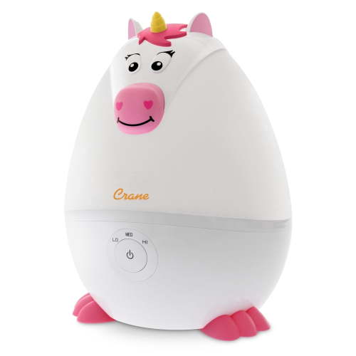 Crane Adorables Ultrasonic Mini Unicorn Humidifiers for Bedroom and Baby Nursery, .5 Gallon Cool Mist Air Humidifier for Large Room or Kid's Room