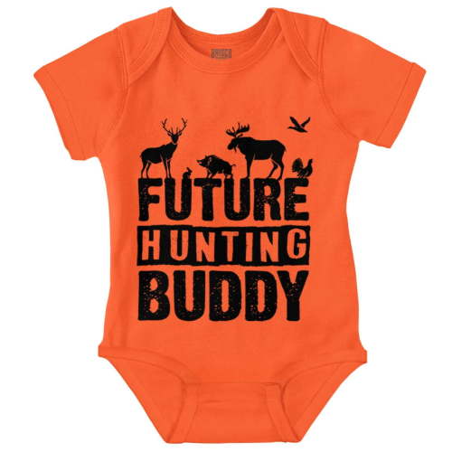 Future Hunting Buddy Little Hunter Romper Boys or Girls Infant Baby Brisco Brands NB