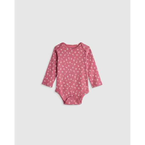 100% Organic Cotton Long Sleeve Bodysuit - Baby in Little Daisies