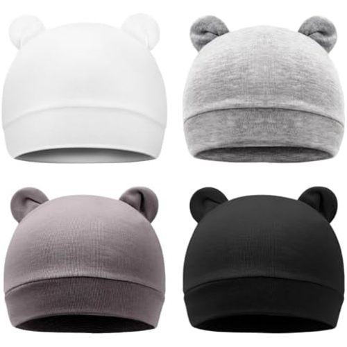 Newborn Baby Hat Infant Beanie Caps Soft Cotton Toddler Hats Newborn Hospital Hat for Baby Boy Girl Kid 0-24 Months