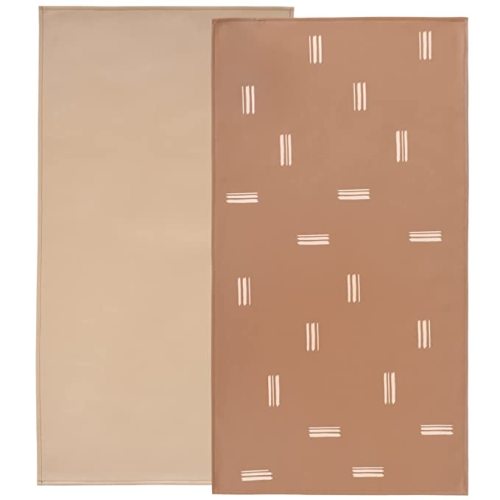 Owlowla Baby Diaper Changing Pad Portable Changing Mat Travel Changing Pad Liner for Baby and Small Toddler(Beige&Brush Strokes)