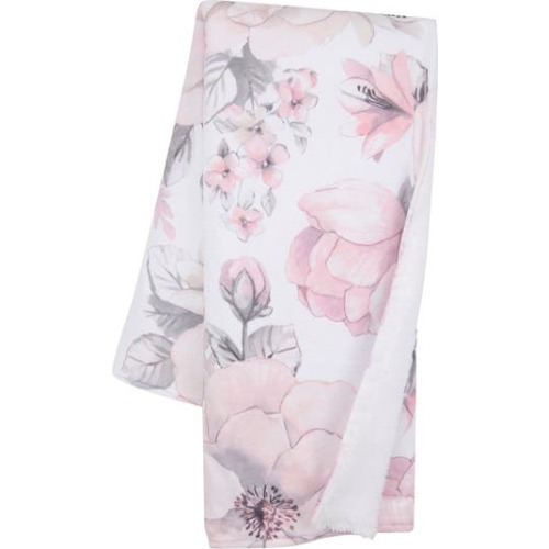 Botanical Baby Watercolor Floral Fleece Baby Blanket