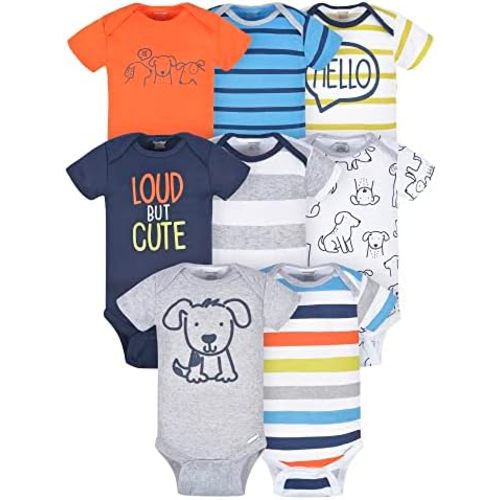 Onesies Brand Baby Boys 8-Pack Short Sleeve Mix & Match Bodysuits