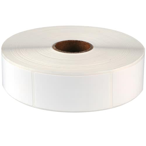 Lrogoe 1000 Pcs Blank Removable Freezer Labels Water Oil Resistant for Food Containers Jars Pantry Organization (Each Measures 1” x 2”)