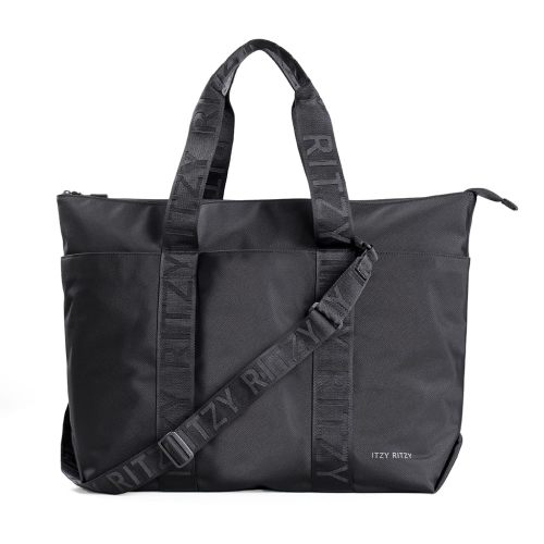 Amazon.com: Itzy Ritzy Belong Diaper Bag Tote, Lightweight Tote with 10 Pockets | Roomy Diaper Bag Tote with 10 Pockets, Stroller Straps, Trolley Sleeve & Removable Strap for Flexible Carrying On the Go