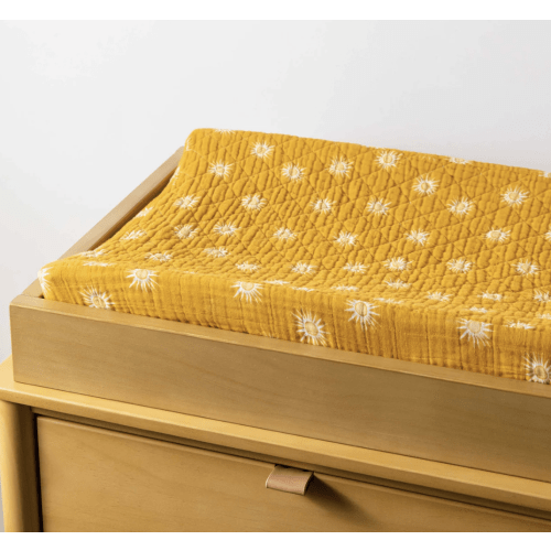 Babyletto Quilted Changing Pad Cover in GOTS Certified Organic Muslin Cotton