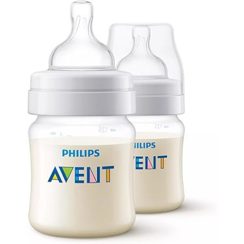 Philips Avent Anti-Colic Baby Bottles, 125ml, 2-Pack, SCY100/02
