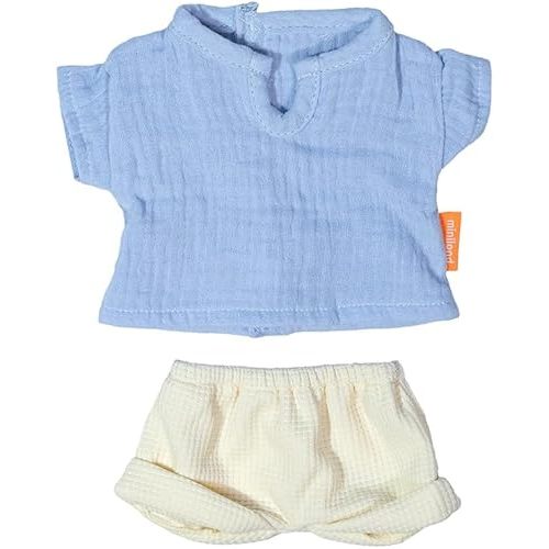 Miniland - Clothes for 12 5/8 inches Doll, Clothing Accessory for Dolls, Summer T-Shirt and Pants