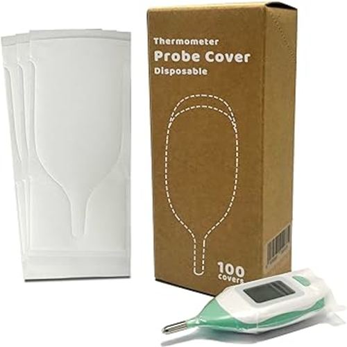 Disposable Cover for Rectal Thermometers - Special for Large Display & Short Probe Baby/Pet Rectal Thermometers (Covers -100 pcs)