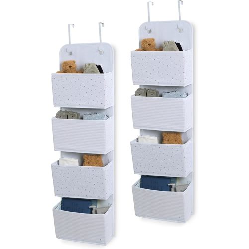 Delta Children Gap babyGap 2-Pack Over The Door Storage Organizer with 4 Pockets, Blue