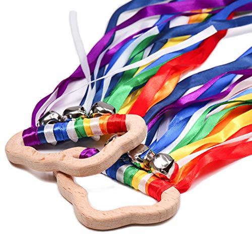 DILIMI Rainbow Hand Kite - Kids Sensory Toys, Montessori Learning Toy Set of 2 Gift for Kids