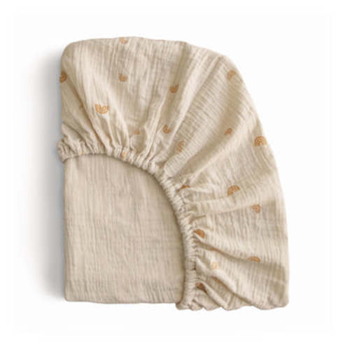 Mushie Extra Soft Muslin Crib Sheet