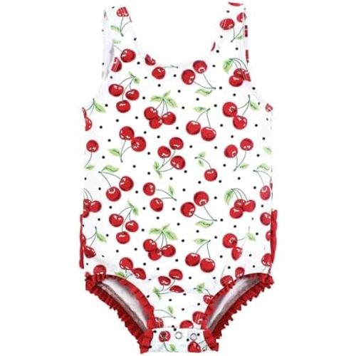 Hudson Baby Girls' Baby and Toddler Swimsuit